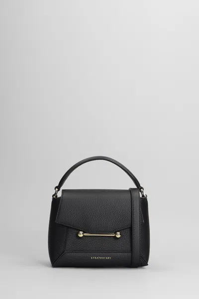 Strathberry Mosaic Shoulder Bag In Black Leather In Black