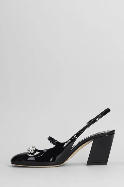 Jimmy Choo 'belinda' Block Heel Square Toe Pumps In Black