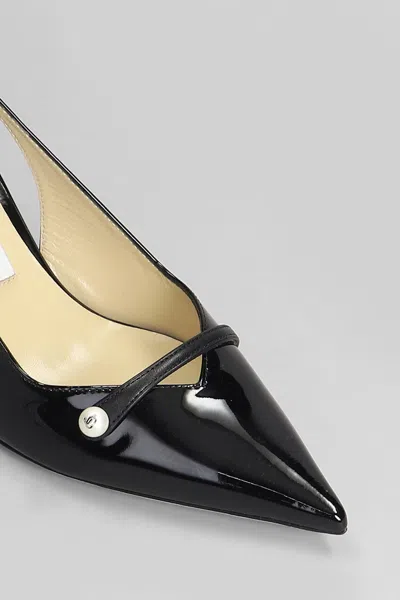 Jimmy Choo Graphic Stiletto Heel Pointed Toe In Black