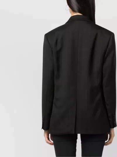 Msgm Elegant Tailored Jacket With Luxurious Viscose-wool Blend And Classic Silhouette In Blue