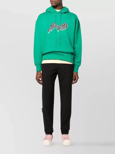 Msgm Tailored Black Trousers With Elastic Waistband In Black