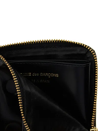Comme Des Garçons Raised Polka Dot Pattern Wallet In Black