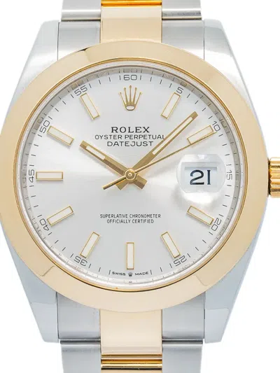 Pre-owned Rolex Datejust 41mm In Silver