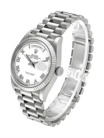 Pre-owned Rolex Day-date 36毫米腕表（典藏款） In White