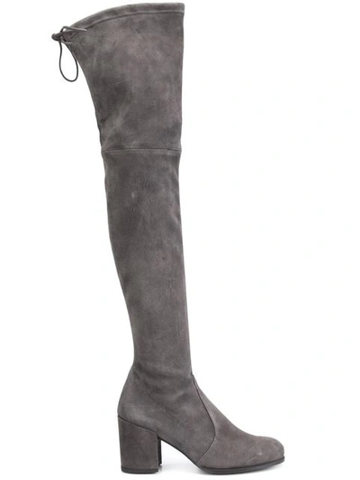 Shop Stuart Weitzman 'tieland' Boots In Grey