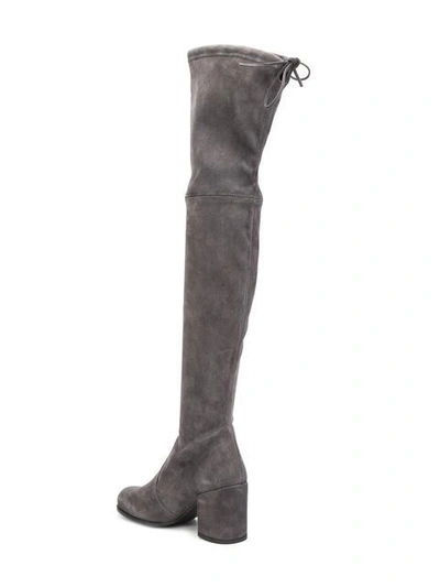 Shop Stuart Weitzman 'tieland' Boots In Grey