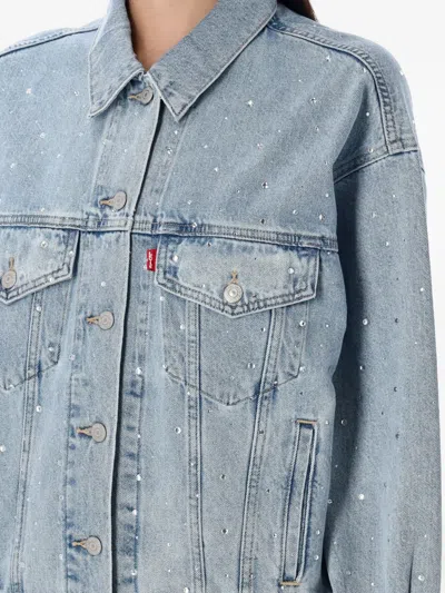 Levi's Plus Size Button-down Original Denim Trucker Jacket In Blue