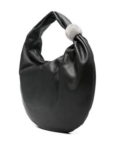 Giuseppe Di Morabito Crystal-embellished Knot Shoulder Bag In Black
