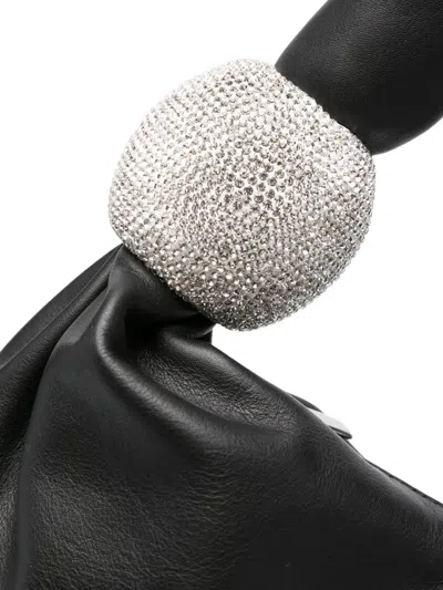 Giuseppe Di Morabito Crystal-embellished Knot Shoulder Bag In Black