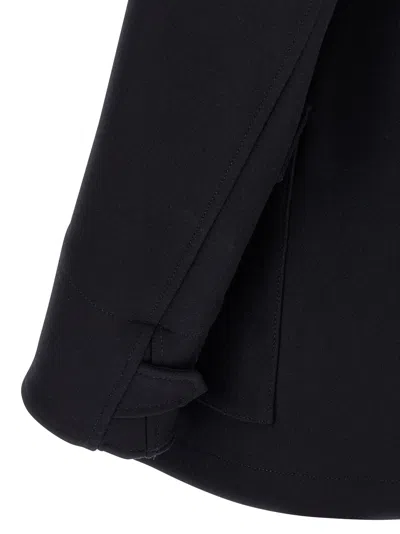 Dsquared2 Wool Coat With Button Detailing And Pockets In Blue