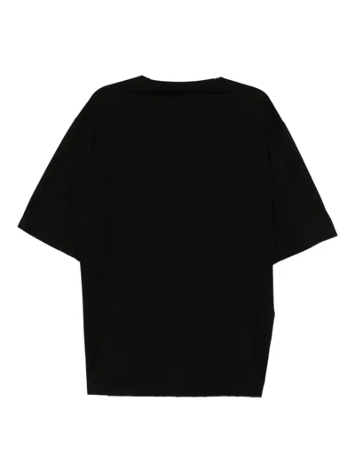 Devoa Cotton T-shirt In Black