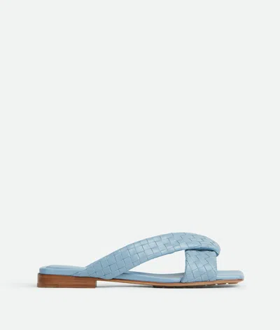 Bottega Veneta Riva Intrecciato Flat Mule Sandals