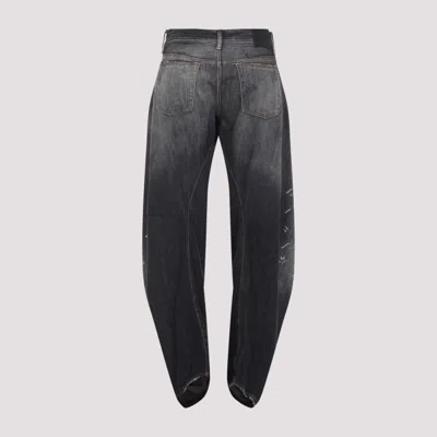 Acne Studios Womens Washed Black Gothik Barrel-leg Denim-blend Jeans In Black