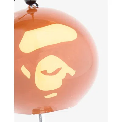 A Bathing Ape Mens Brown Ape Face Japan Glass Wind Chime In Green