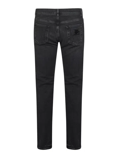 Dolce & Gabbana Slim-fit Stretch Denim Jeans In Black