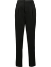 Saint Laurent Tapered High-waist Trousers