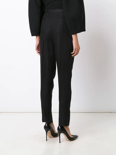 Shop Saint Laurent Tailored Tapered Trousers