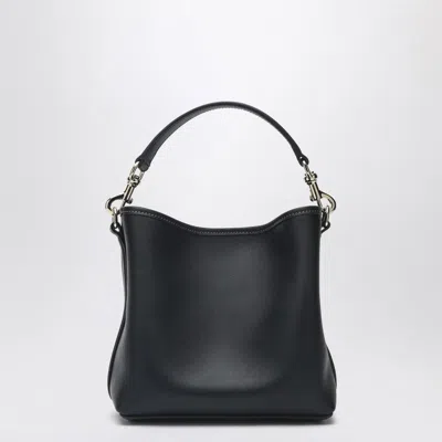 Gucci Borsa A Secchiello Gg Emblem In Pelle Nera Donna In Black