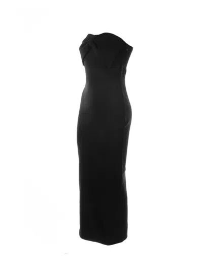 Chloé Twisted Knit Silk-blend Midi Dress In Black