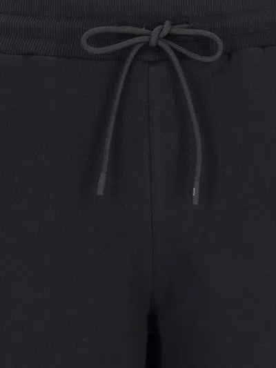 Msgm Logo Jogger Pants In Black