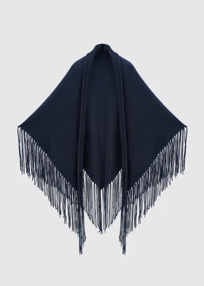 Malo Cashmere Cape In Black