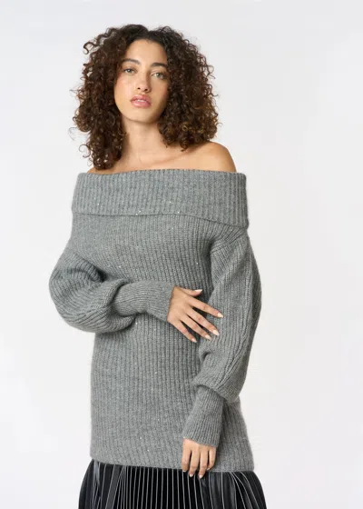 Malo Virgin Wool, Mohair Wool And Silk High-neck Sweater In Gray