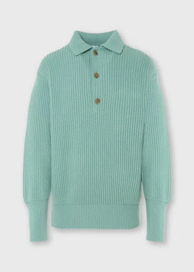 Malo Cashmere Polo Shirt In Green