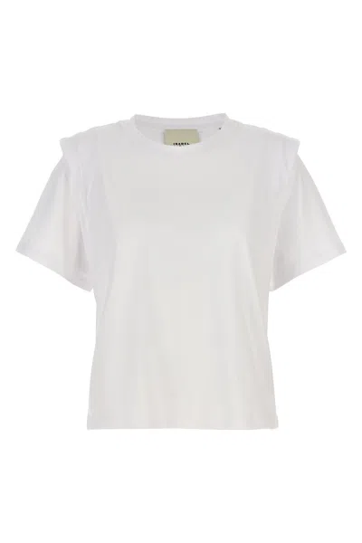Isabel Marant Layered-detail Cotton T-shirt In White