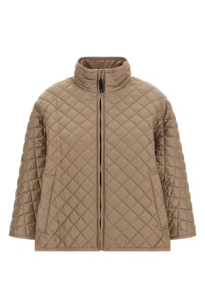 Max Mara The Cube Delfina Reversible Hood In Sand