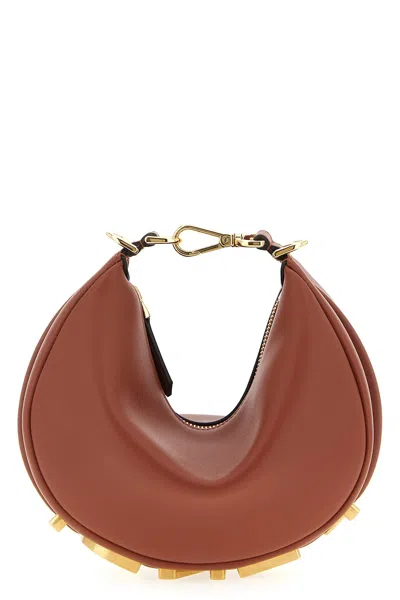 Fendi Women Brown Graphy Mini Mini Bag In Brown