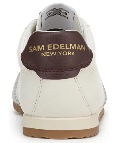 Sam Edelman Womens White Isella Leather And Suede Trainers Eur 39 / 6 Uk In Multi