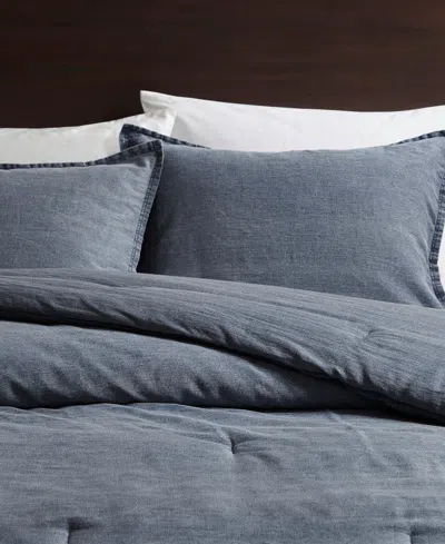 Woolrich Mckenzie Twill Washed 2-pc. Comforter Set, Twin/twin Xl In Blue