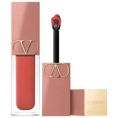 Valentino Liquirosso 2 In 1 Soft Matte Liquid Lipstick & Blush 409a - Coral Sunset 0.2 Oz/6.5 ml