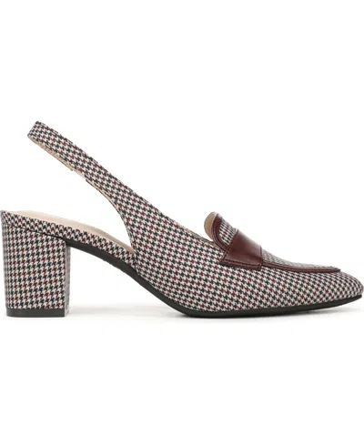 Lifestride Women's Angel Pointed Toe Block Heel Slingback Pumps In Multi