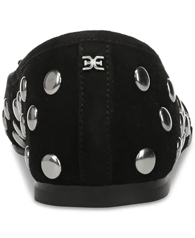 Sam Edelman Alie Studded-embellishment Ballerina Shoes In Black