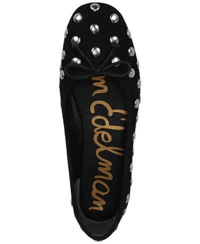 Sam Edelman Alie Studded-embellishment Ballerina Shoes In Black
