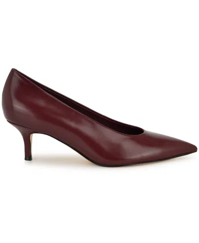 Nine West Adalys Pointed Toe Pump In Red