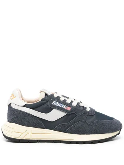 Autry Low Top Sneakers With Suede And Mesh In Neutral