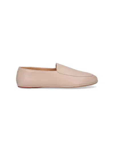 Loro Piana Women Anton Walk Leather Loafers In Neutral