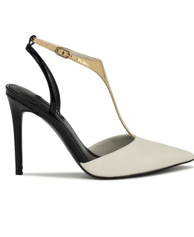 Nine West Women's Fiesta T-strap Stiletto Pumps In Neutral