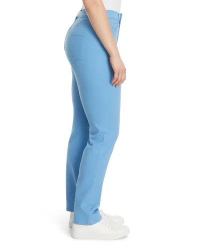 Gloria Vanderbilt Petite Amanda High Rise Straight Leg Jeans, Short In Blue