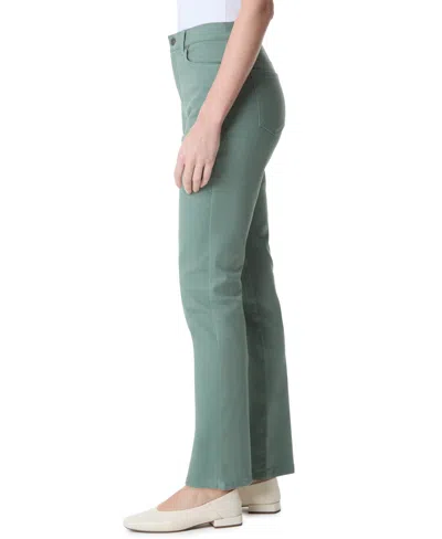 Gloria Vanderbilt Petite Amanda Straight-leg Jeans In Green