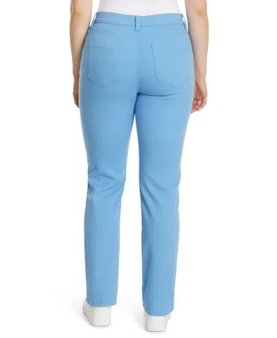 Gloria Vanderbilt Petite Amanda High Rise Straight Leg Jeans, Short In Blue