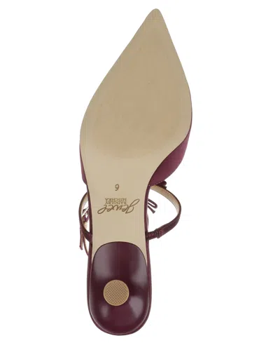 Jewel Badgley Mischka Women's Elisabetta Bow Pointed Toe Pumps In Burgundy