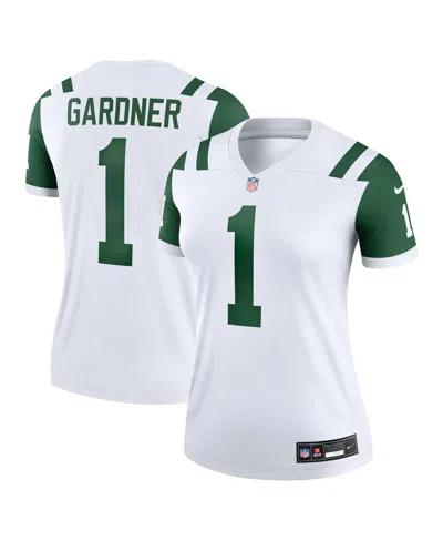 Nike Women's Ahmad Sauce Gardner Classic Alternate White New York Jets Alternate Legend Player Performanc In White