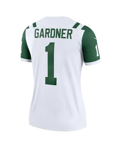 Nike Women's Ahmad Sauce Gardner Classic Alternate White New York Jets Alternate Legend Player Performanc In White