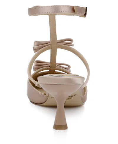 Jewel Badgley Mischka Women's Elisabetta Bow Pointed Toe Pumps In Pink