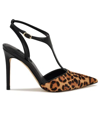 Nine West Women's Fiesta T-strap Stiletto Pumps In Animal Print