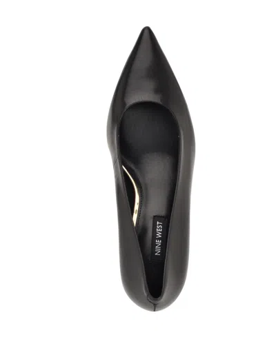 Nine West Women's Adalys Pointy Toe Kitten Heel Pumps In Black
