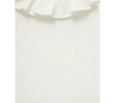 Little Me Baby Girls Ruffled Top & Heart Overall, 2 Piece Set In Pink